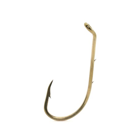 Mustad Beak Spec Long Shank-Bronze 10 Ct Sz 6 92641-BR-6-10